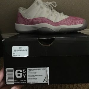 Pink snake skin 11s