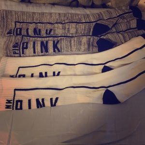 Victoria's Secret knee high socks.