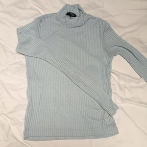 Ribbed long sleeve turtleneck