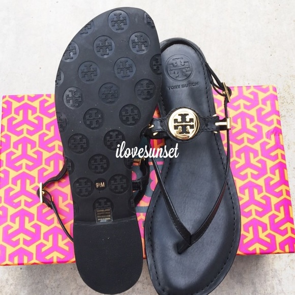 {Tory Burch} Black Ali Sandals - Picture 2 of 4