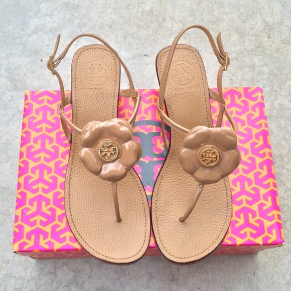 Tory Burch Shoes - {Tory Burch} SAND Thong Wedge Sandals
