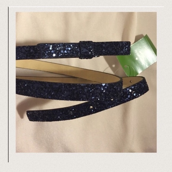 Kate Glitter Navy Belt