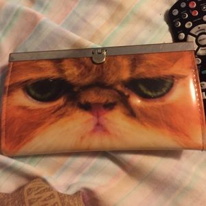 Cat face wallet
