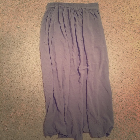 Grey Maxi Skirt