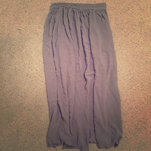 Grey Maxi Skirt