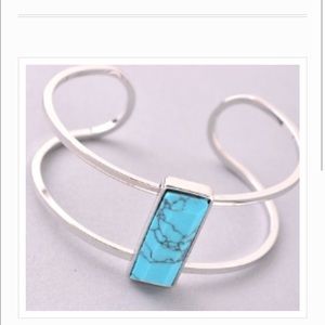 Silver & Turquoise Cuff Bracelet