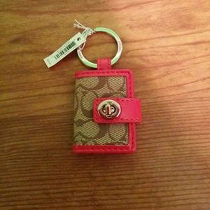 Coach photo key ring