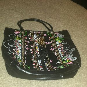 Ed Hardy  black skull purse
