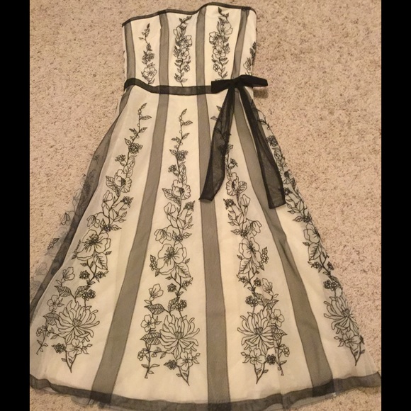 Strapless BCBG dress