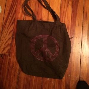 Brown peace bag