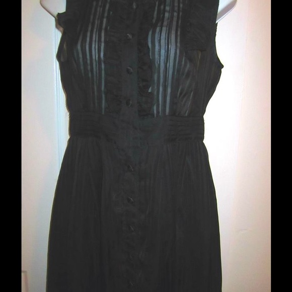 Moon Collection Black Ruffle Trim Dress - Picture 3 of 4