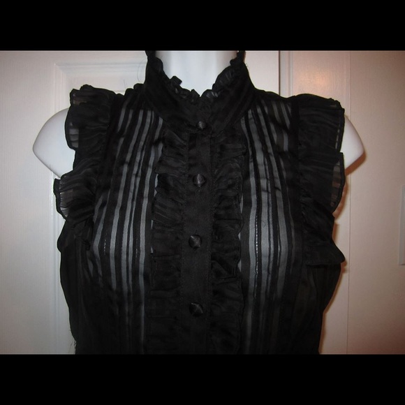 Moon Collection Black Ruffle Trim Dress - Picture 4 of 4