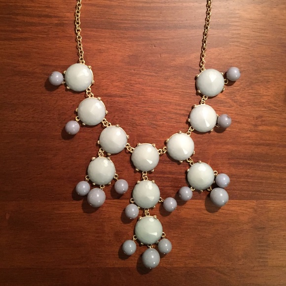 Boutique Bauble Necklace - Gray Blue