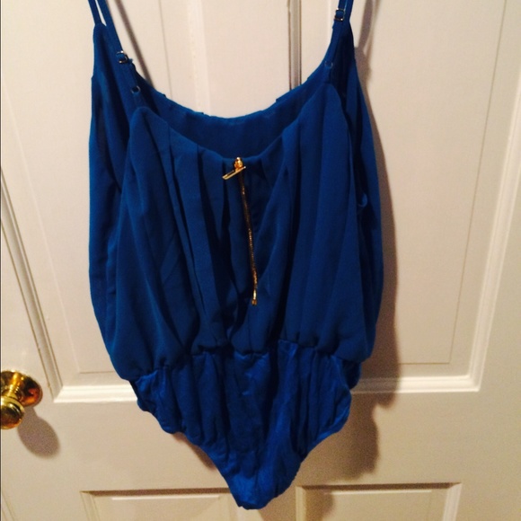 Tops Royal Blue Bodysuit Poshmark