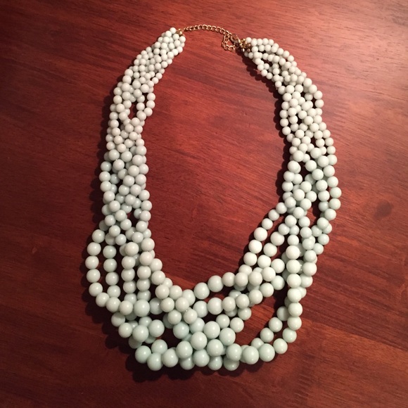 Private Label Statement Necklace Light Blue