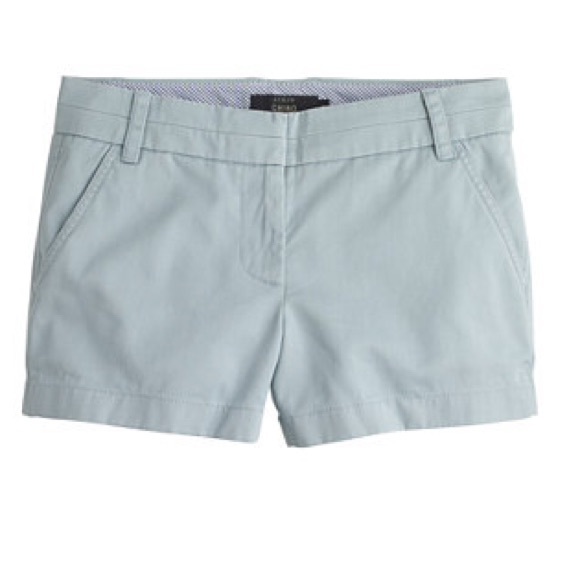J. Crew 3" Chino shorts in 'Barely Blue'