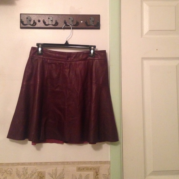 Leather skirt