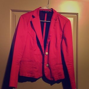 Cherry red blazer!