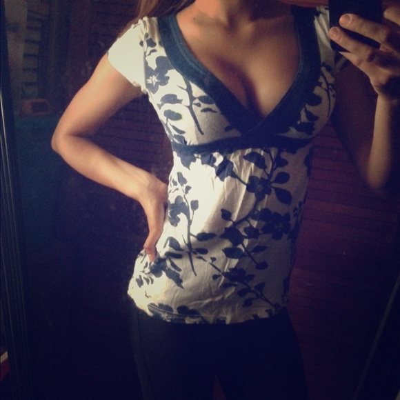 Floral Hollister Top