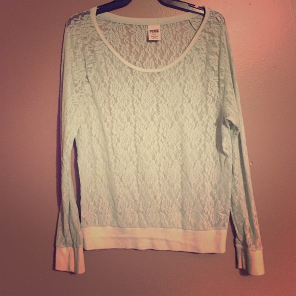 Light blue lace top