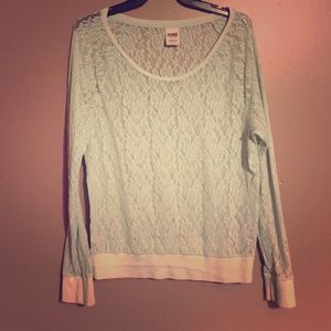 Light blue lace top