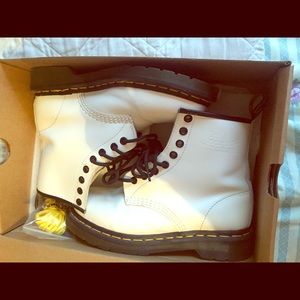 Dr. Marten White Boots.