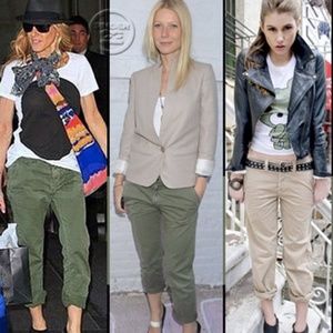 Current/Elliott The Captain Trousers Cheetah Print