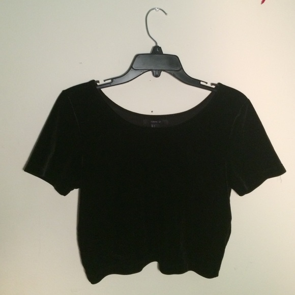 Black velvet shirt