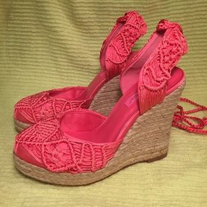NIB Betsey Johnson Wedge Espadrille size 7