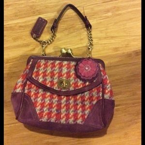 Coach AUTHENTIC Tweed clutch