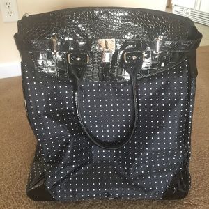 Wheeled backpack laptop case