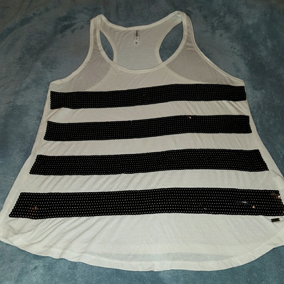 Aeropostale Sequined Stripe tank