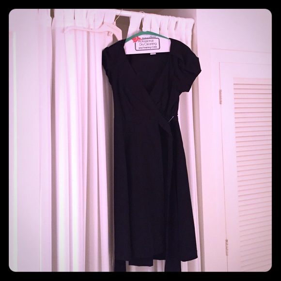 DvF little Black dress size 12 tie waist