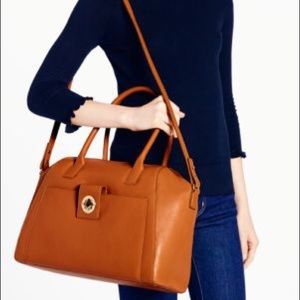Kate Spade large tote, cognac color