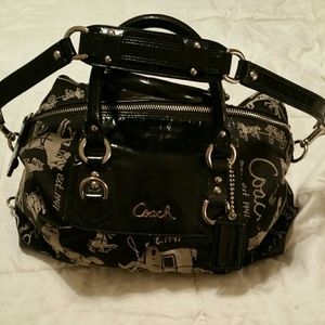 4th of July SALE Coach black medium size purse