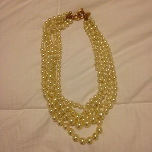 J crew multi strand pearl necklace