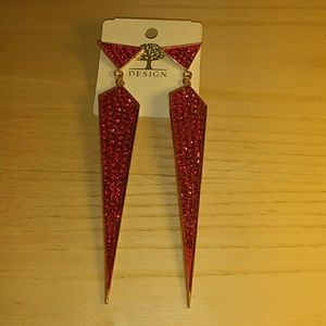 Pink Dangling Earrings