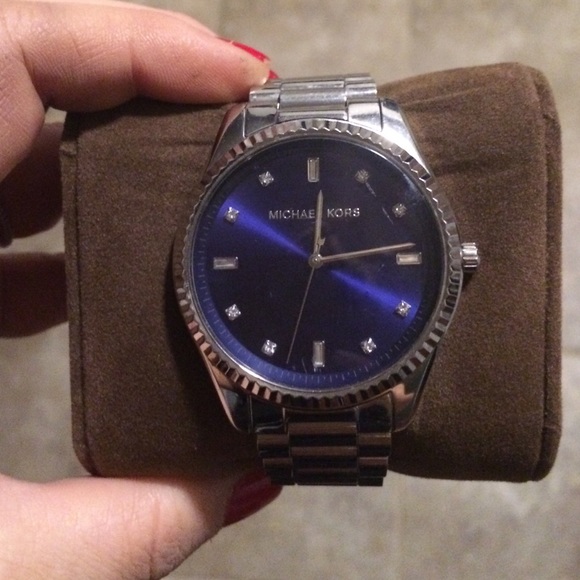 Michael Kors blue face watch