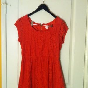 Xhilaration Scarlet Lace Dress