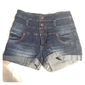 High waste Jean shorts