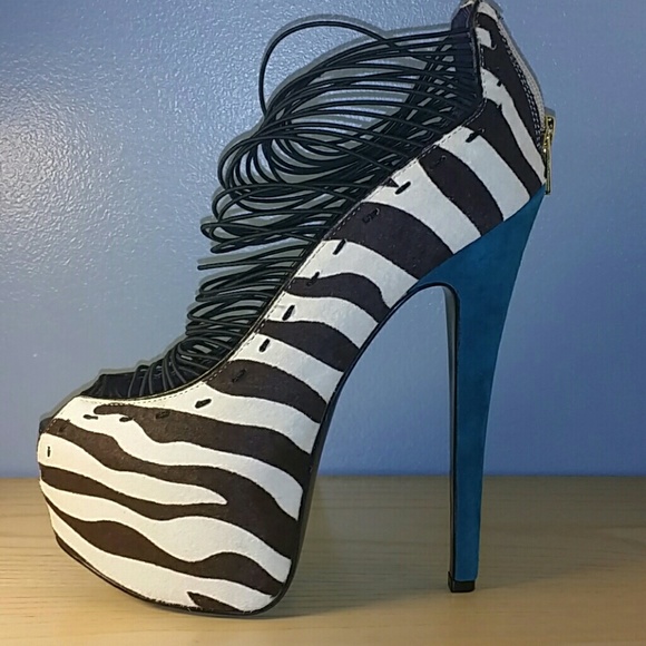 Zebra Zigi Girl High Heels