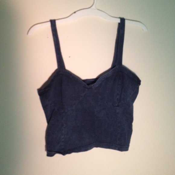 Blue denim looking bustier