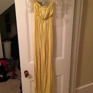 New limited edition Leon Max soft yellow maxidress
