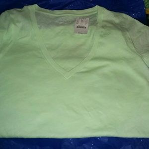 **J. Crew Factory Vintage Cotton V-Neck Shirt**