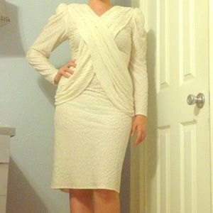 RETRO DRAPING DRESS