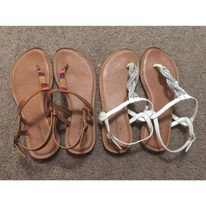 TWO Gladiator Sandals (2 for the price of 1!)