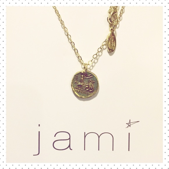 Goddess Gold Dipped 2 Sides Necklace - Jami - NEW