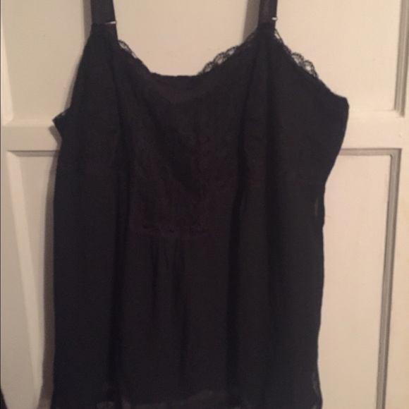 Black lacy cami
