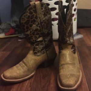 Ariat cheetah print boots
