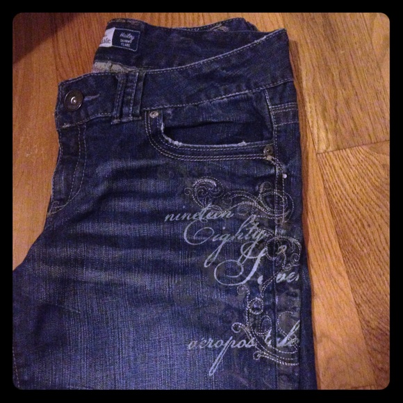 Cute Aeropostale skinny flare jeans sz. 9/10 short